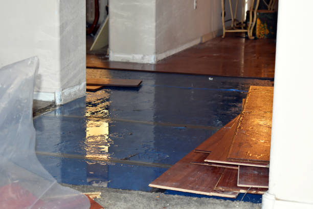 Professional Emergency Water Damage Restoration technician working in West Brookfield, MA
